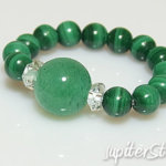 アベンチュリンクォーツ＆マラカイト開運パワーリング | ジュピター